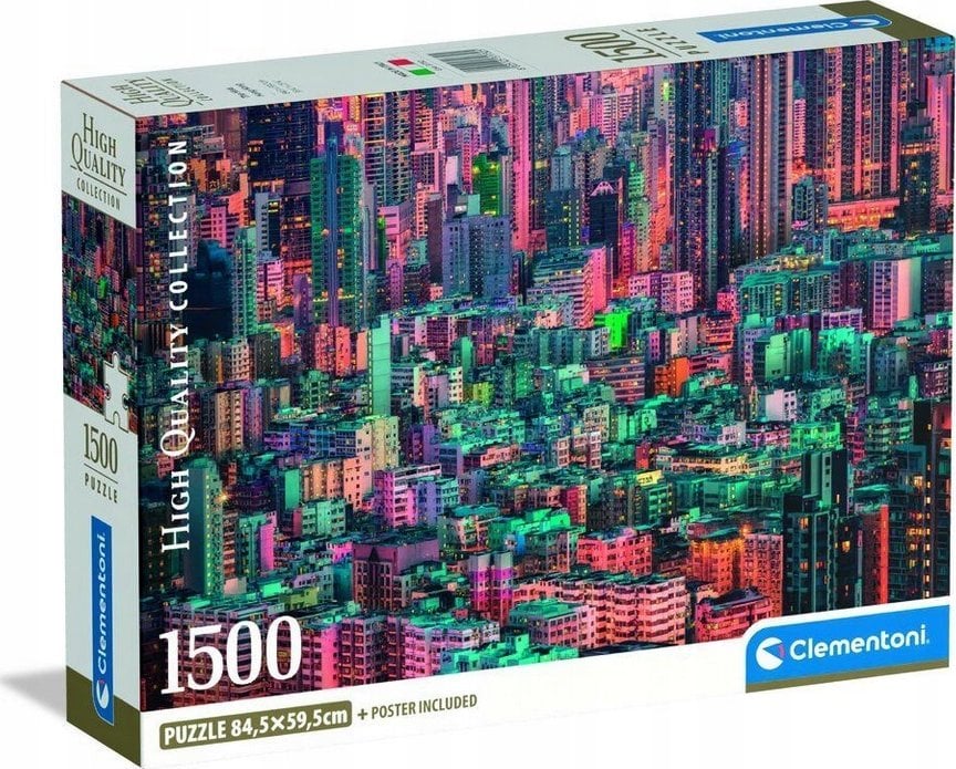 Clementoni Puzzle Compact The Hive, Hong Kong 1500 elementów (31732)