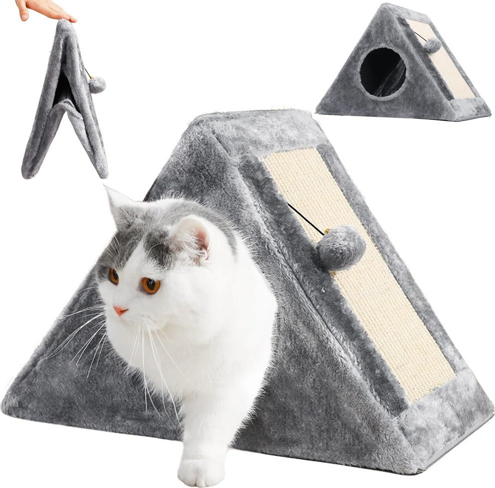 Verk Drapak trójkąt dla kota kotów budka legowisko zabawka piłeczka Drapak trójkąt dla kota kotów budka legowisko zabawka piłeczka