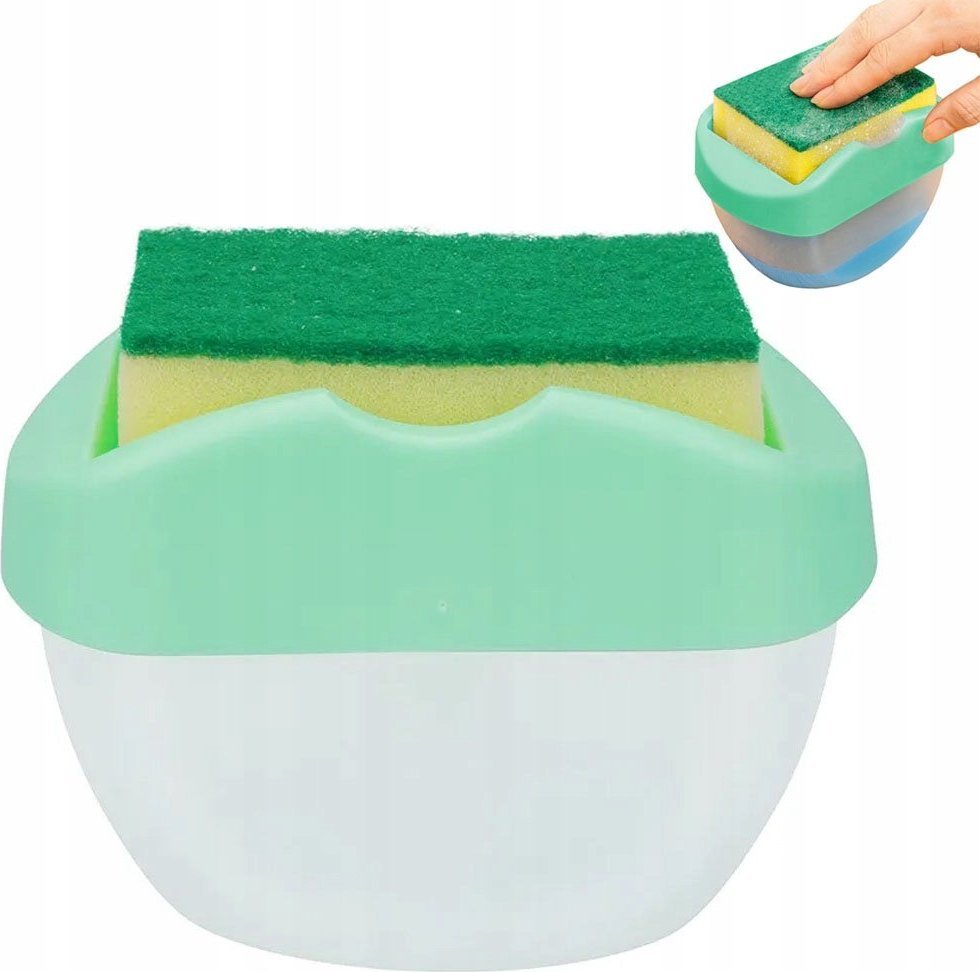 Verk DOZOWNIK NA PŁYN DO MYCIA NACZYŃ POJEMNIK GĄBKA