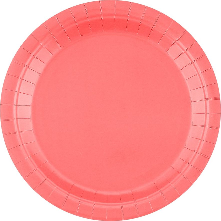 GoDan Talerze papierowe różowe, 23 cm - 14 szt.