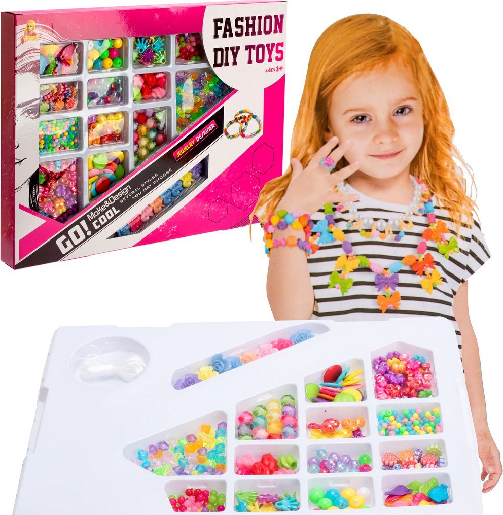 KORALIKI DO ROBIENIA BRANSOLETEK BIŻUTERII ZESTAW