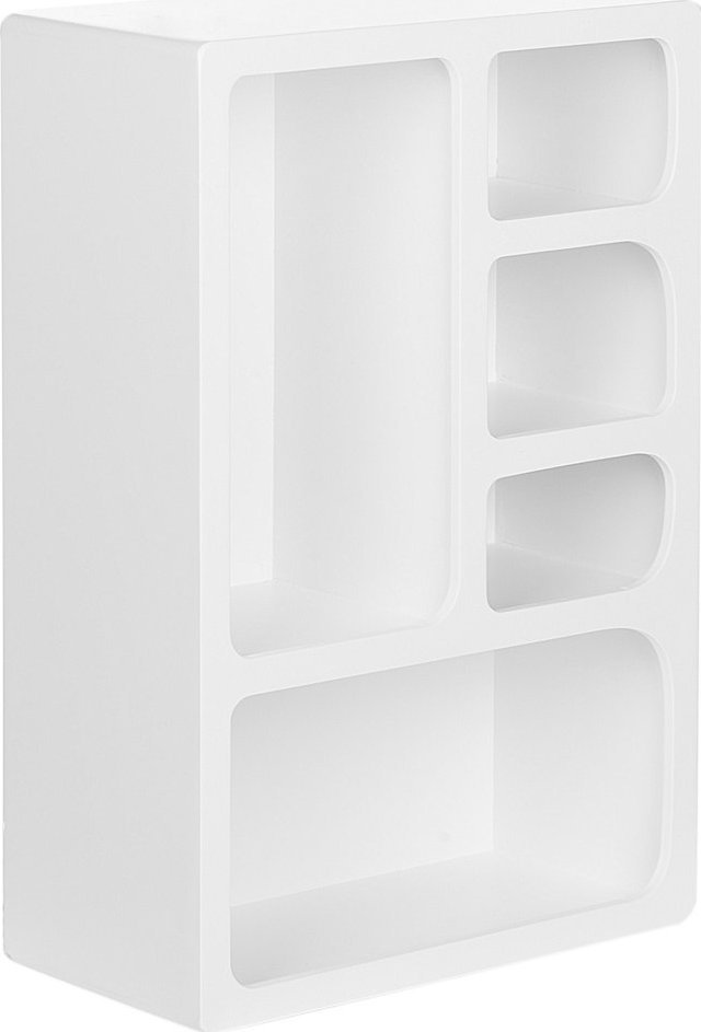 Beliani Półka wisząca biała GREELEY