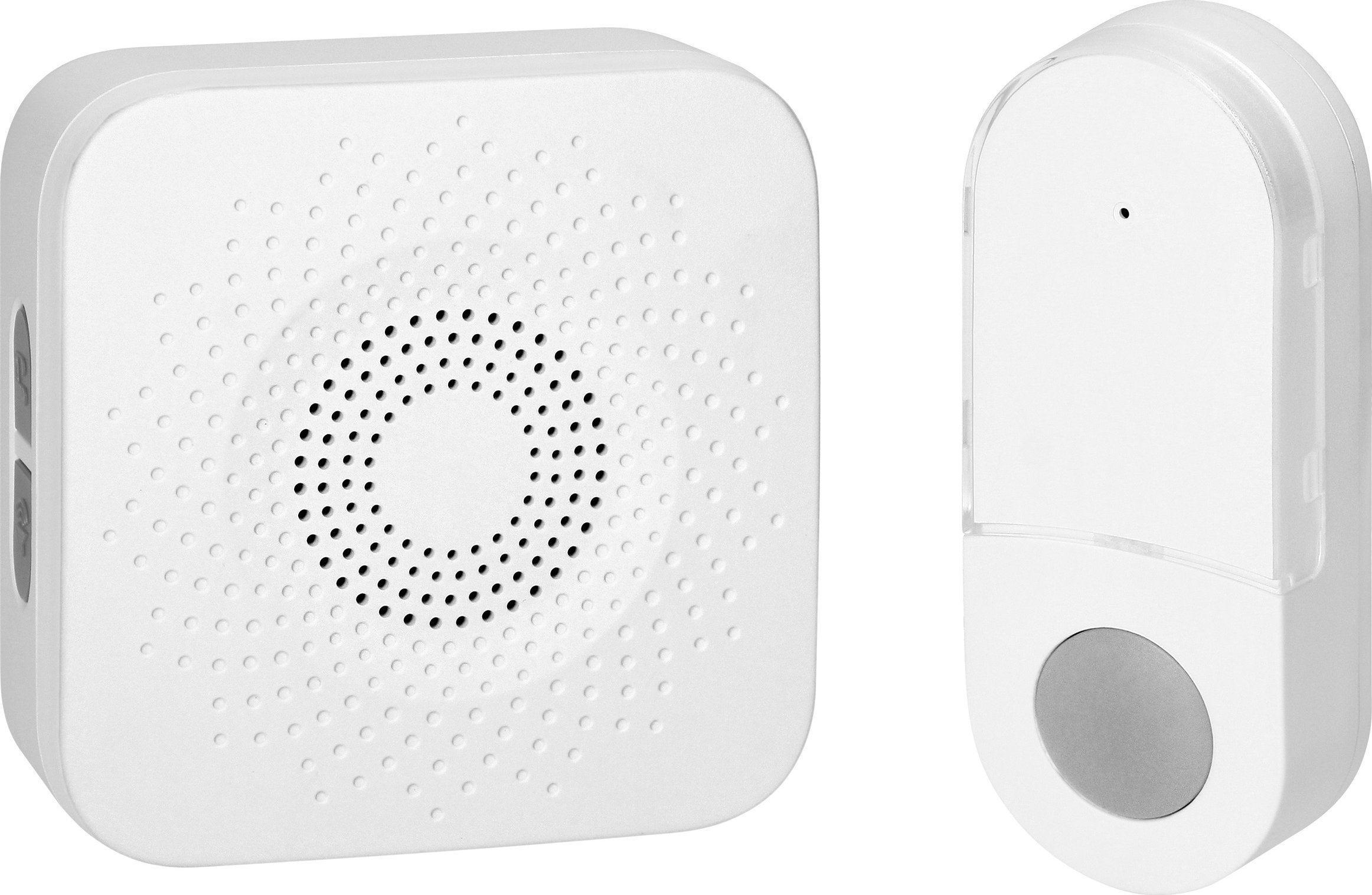 Orno SETI AC, dzwonek bezprzewodowy, sieciowy, przycisk bezbateryjny, learning system, 32 dźwięki, 150m, biały