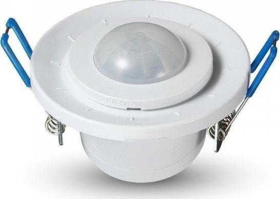 V-TAC Czujnik Ruchu 360st Wpuszczany Okrągły Regulowany Biały V-TAC VT-8030