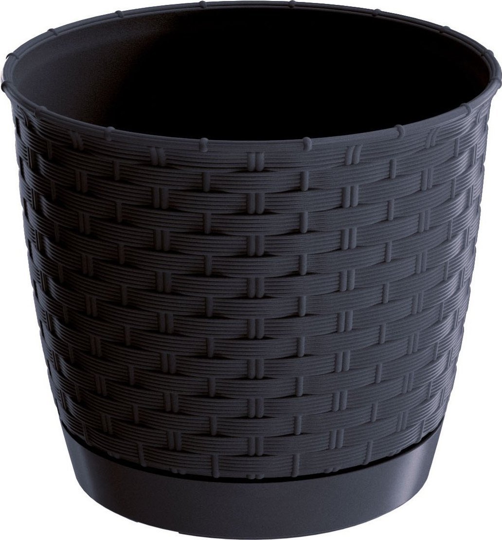 Prosperplast Doniczka okrągła RATOLLA ROUND DRLO145-S433, Kolor Antracyt, Prosperplast, Wymiary 14.50x13 cm