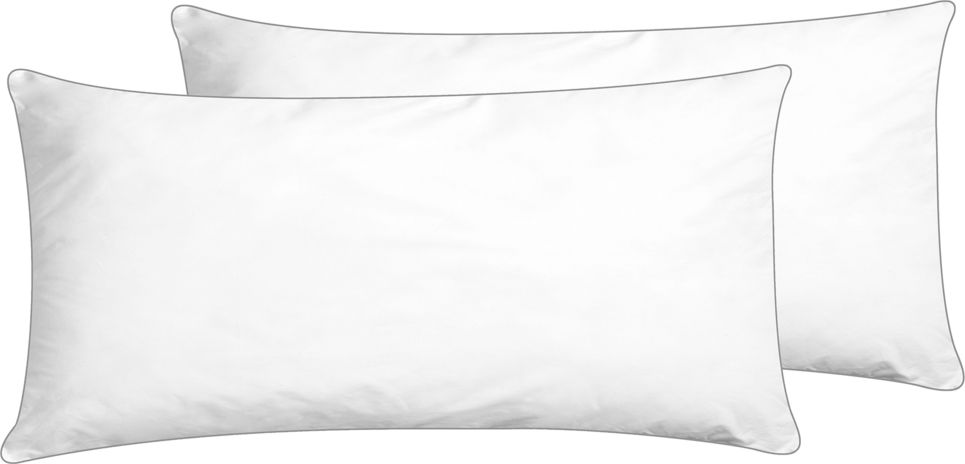 Shumee Zestaw 2 poduszek bawełnianych 40 x 80 cm SHISPARE