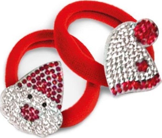 Donegal Gumki do włosów świąteczne (FA-5739) 1 op. - 2 szt.