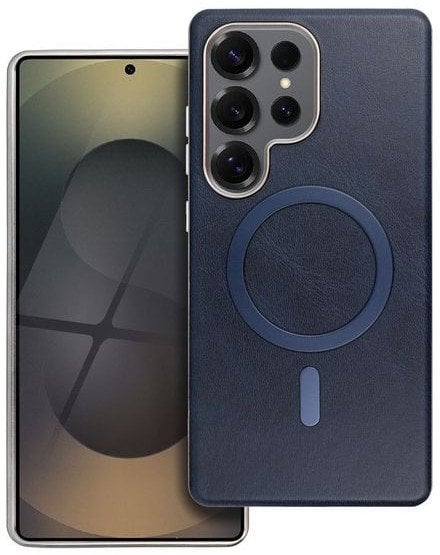 Futerał GENTLEMAN MAG COVER kompatybilny z MagSafe do SAMSUNG A07 granatowy