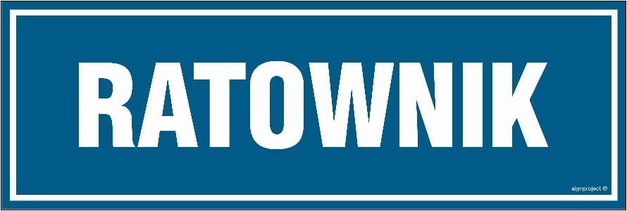 Mój dom Ratownik - Tabliczka 300X100 Pcv Na Drzwi Z Przylepcami Pn - Płyta 1Mm Libres Polska Sp Sgp-Pa072_300X100_Pn 5904937436299