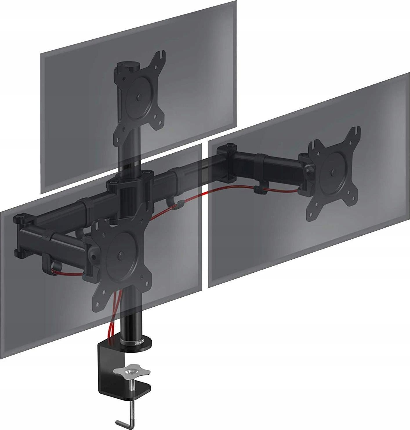 Duronic Uchwyt biurkowy na 3 monitory 13" - 27" (DM253)