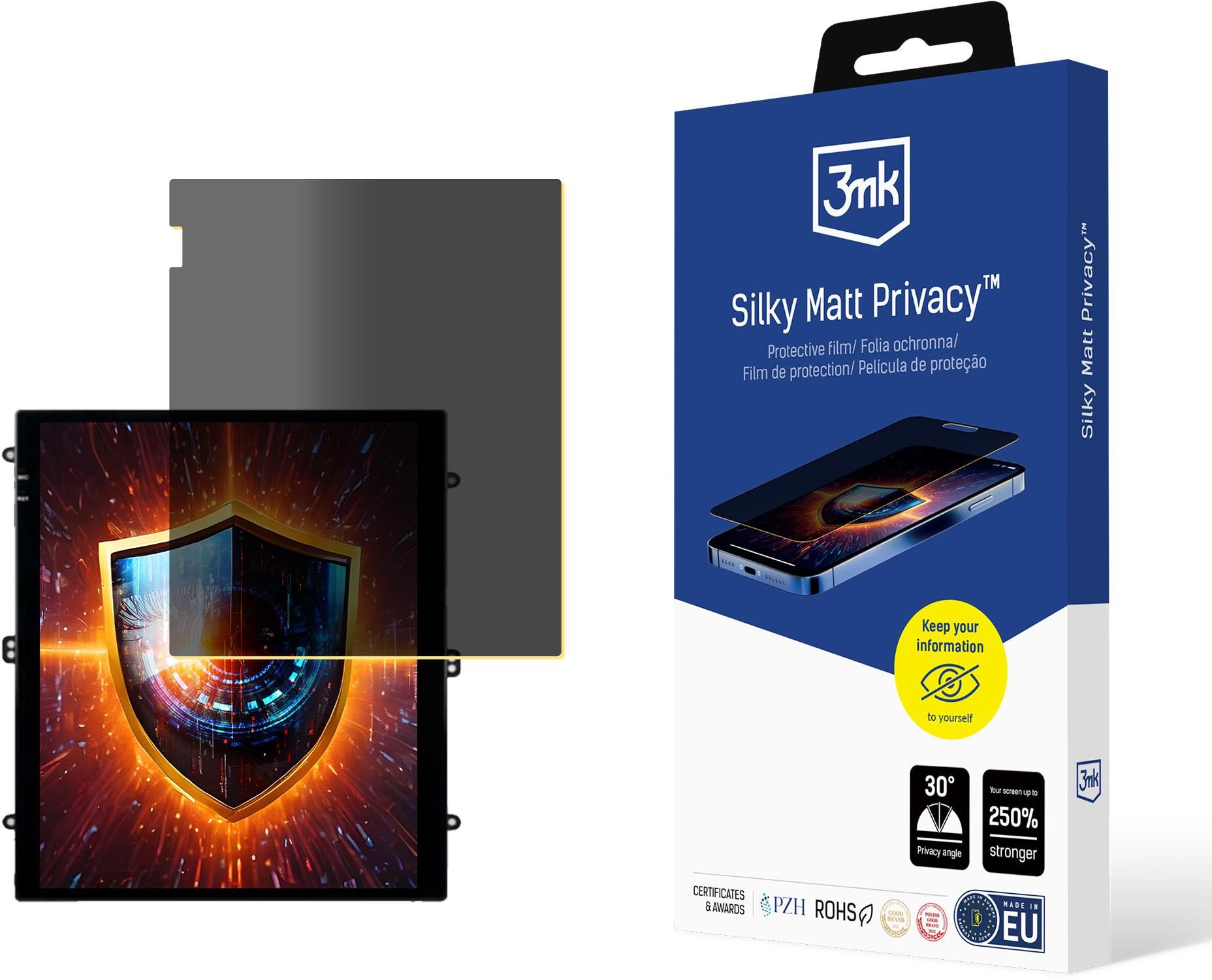 EKRAN 9,7 TESLA (WIĘKSZY) - 3MK SILKY MATT PRIVACY