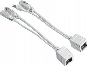 Adapter powerline Adapter POE DC 12V pasywny z kabelkami RJ45 + JACK