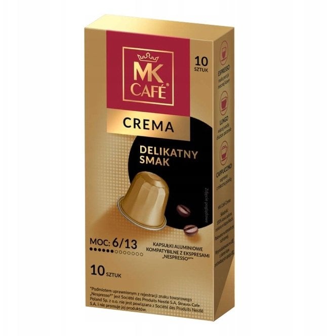 MK Cafe Kapsułki do Nespresso Cafe Crema 10 sztuk