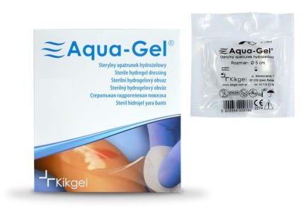 Opatrunek hydrożelowy Kikgel Aquagel krążek 5 cm