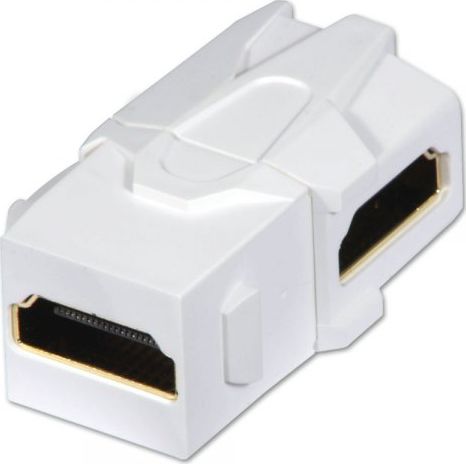 Lindy HDMI 90ø Doppelkupplung Keystone für Wanddose Keystone Wand - 60490