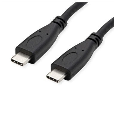 Kabel USB Roline USB-C - USB-C 1 m Czarny (11.02.9057)