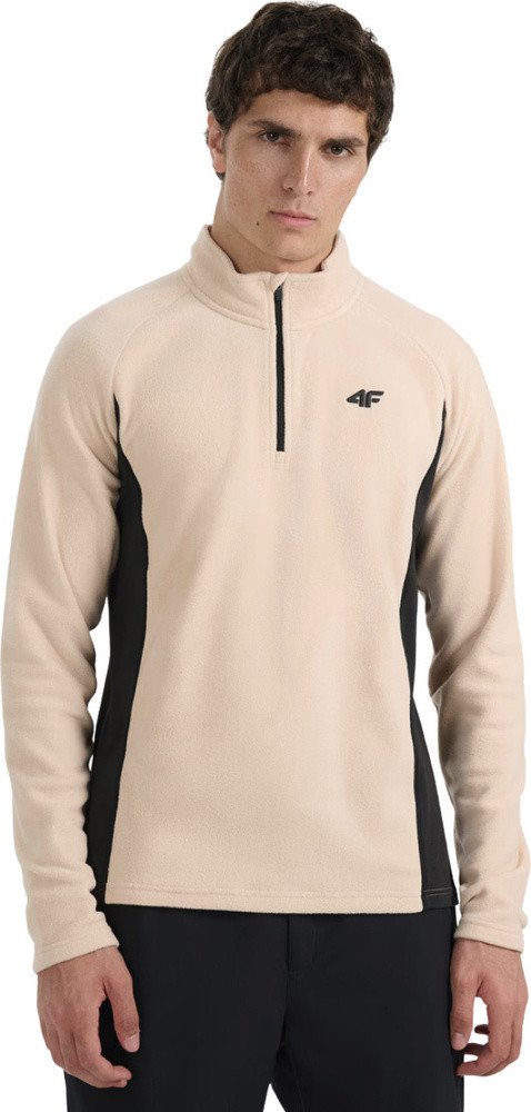 4f Bluza polarowa męska M066 beżowa 4FWAW25UFLEM066 83S S