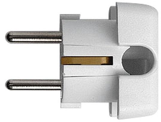 PLUG N_L ANGLED PROTECTEDWHITE 17204