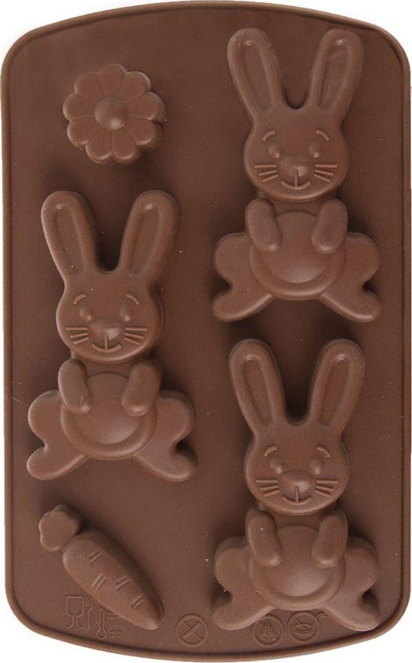Orion Forma silikonowa do pieczenia ciastek pralin Wielkanocna brązowa