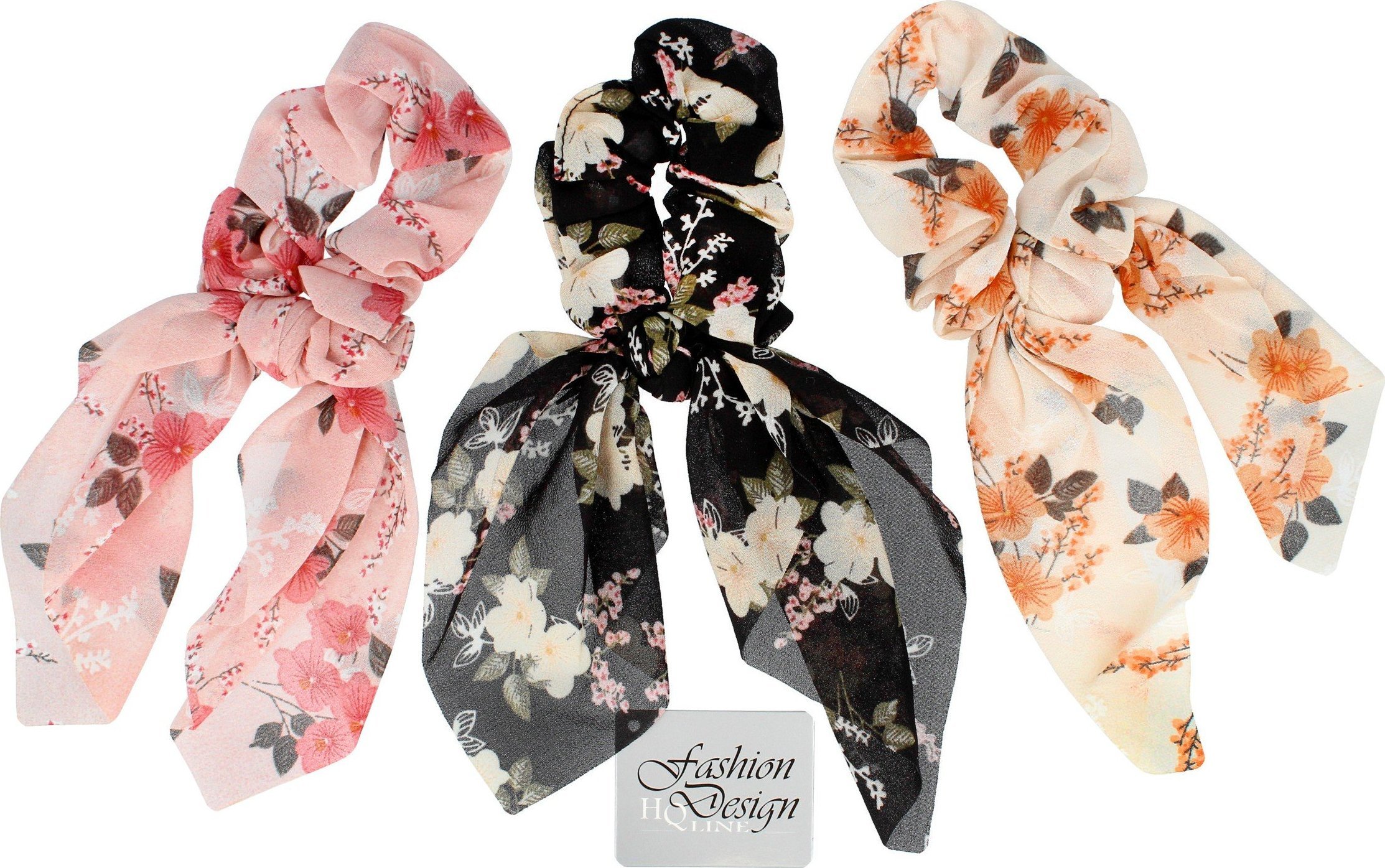 Top Choice Top Choice Gumka do włosów PRINT (23996) 1szt - mix kolorów