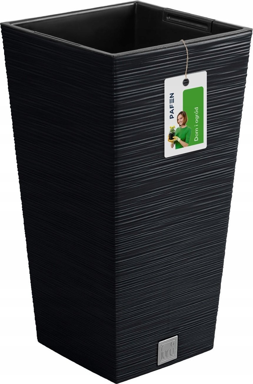 Prosperplast Doniczka na kwiaty Donica Furu DFSH300 Antracytowa