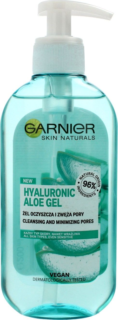 Garnier Skin Naturals Hyaluronic Aloe Żel oczyszczający i zwężający pory - cera każdego rodzaju 200ml