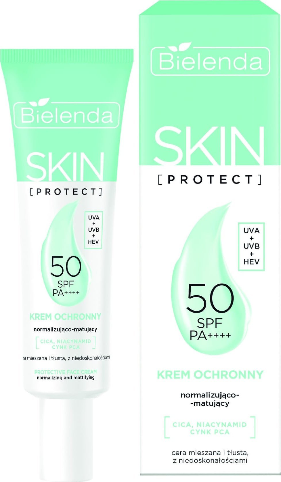 BIELENDA Skin Protect Krem ochronny SPF 50 normalizująco-matujący 40 ml