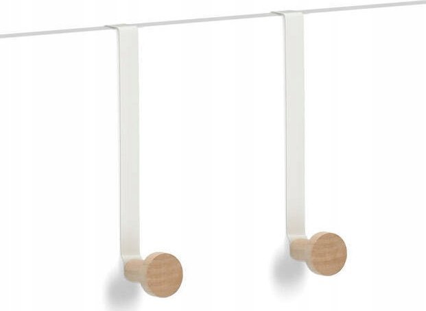 Zeller Metalowe wieszaki na drzwi, 2 szt.