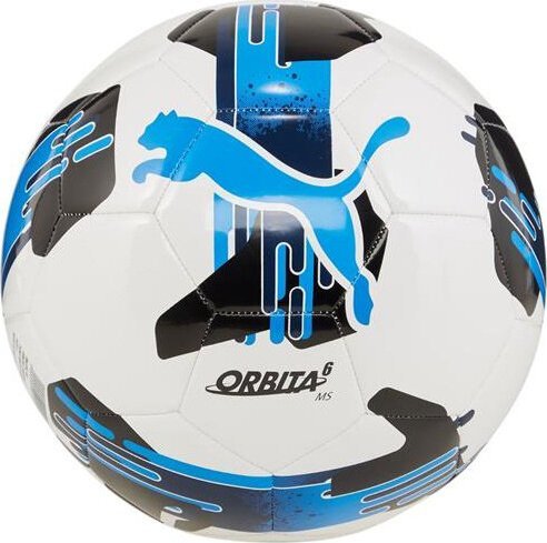 Piłka nożna Puma Orbita 6 MS biało-niebieska 84335 05 5