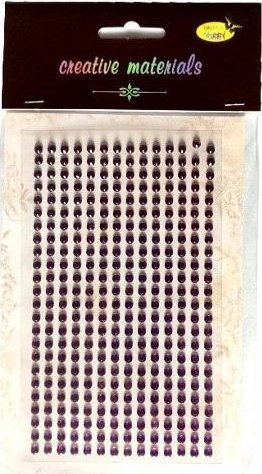 Stiker z kryształkami 4mm 336szt fioletowy