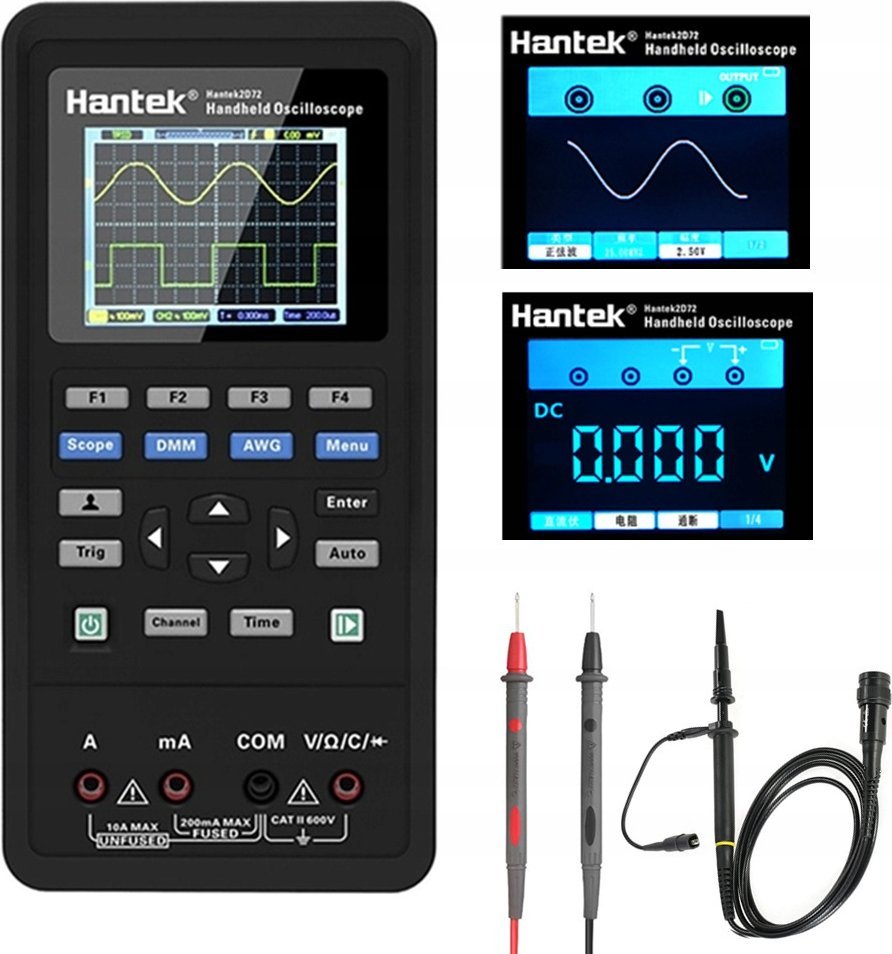 Hantek 2C42 oscyloskop cyfrowy 2x40MHz + DMM