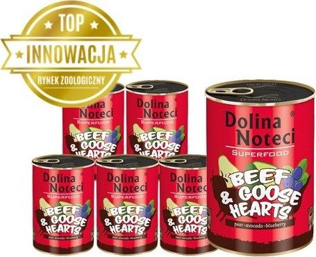 Dolina Noteci DOLINA NOTECI PREMIUM SUPERFOOD wołowina z sercami z gęsi 6x800g