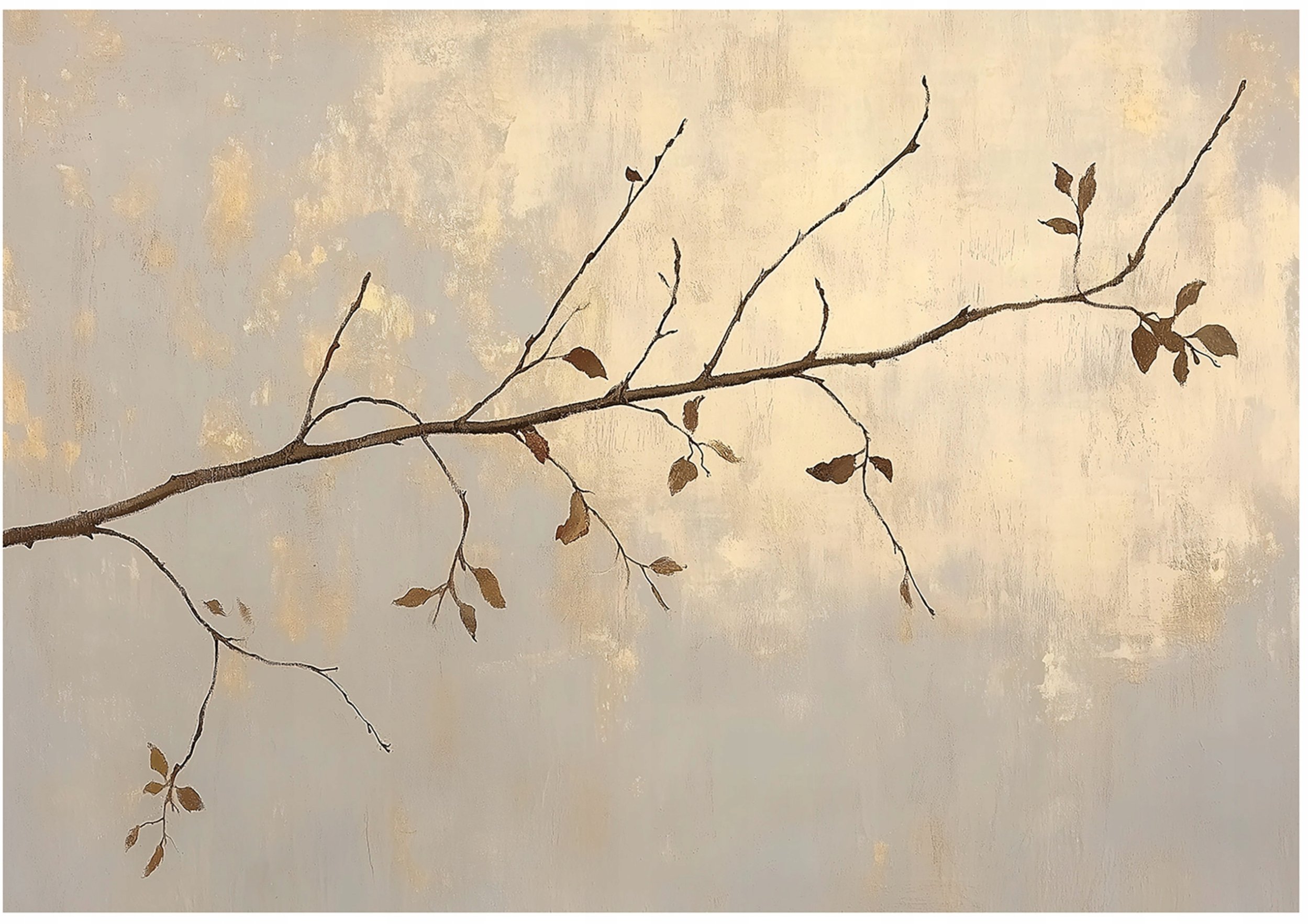 Fototapeta Abstrakcja Liście Beton Sypialnia Salon Tapeta Flizelina 250X175