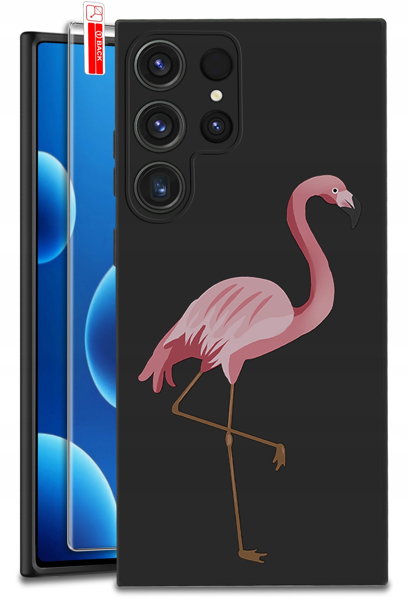 ETUI do Samsung Galaxy S25 Ultra WZORY | SILIKONOWE MATT CASE + SZKŁO 9H