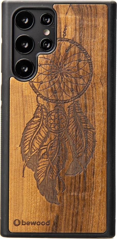 BeWood Drewniane Etui Samsung Galaxy S22 Ultra ŁAPACZ SNÓW IMBUIA