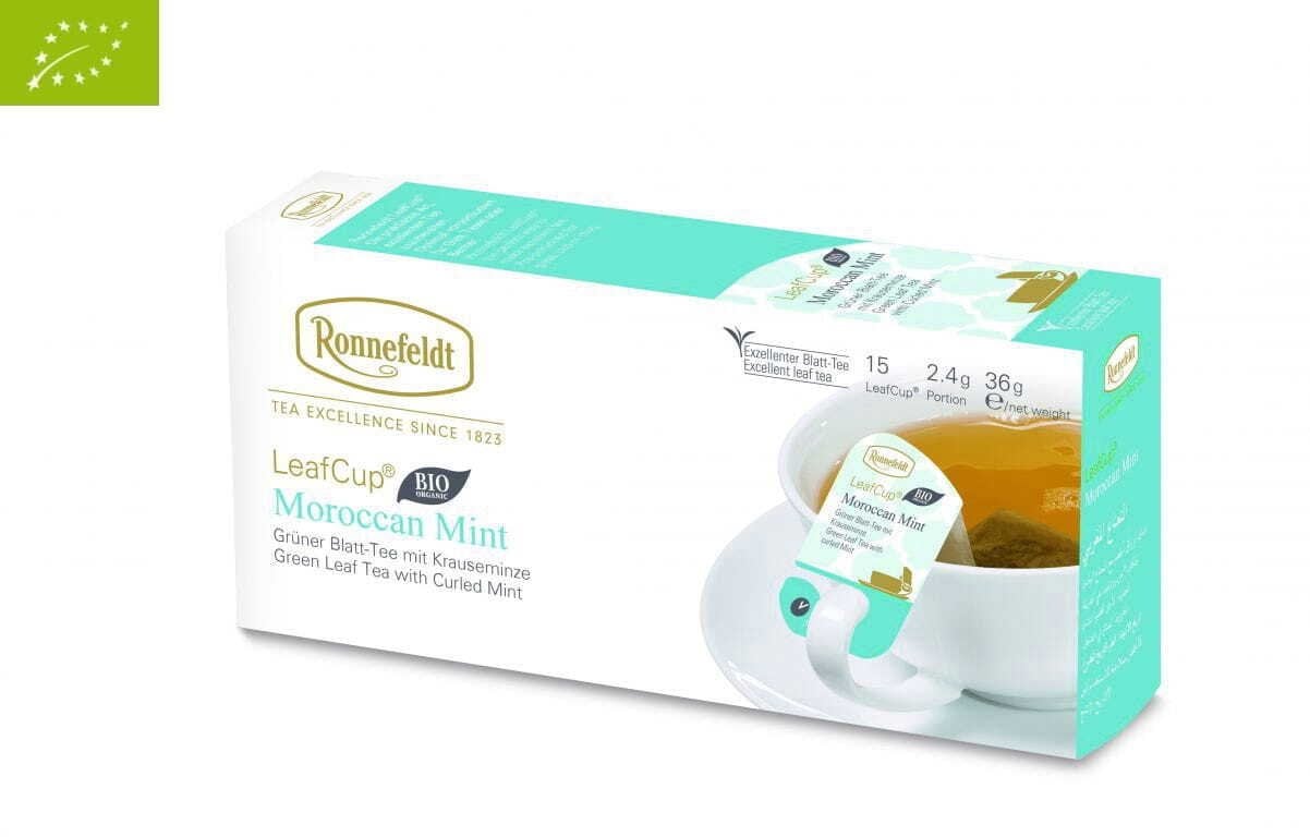Ronnefeldt Zielona herbata Leaf Cup Moroccan Mint 15 saszetek