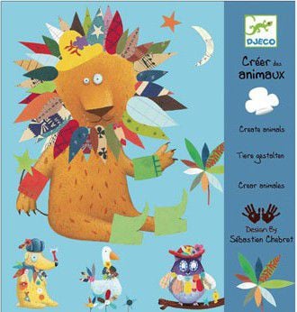 Djeco Zestaw artystyczny z naklejkami - Zwierzątka (146483)