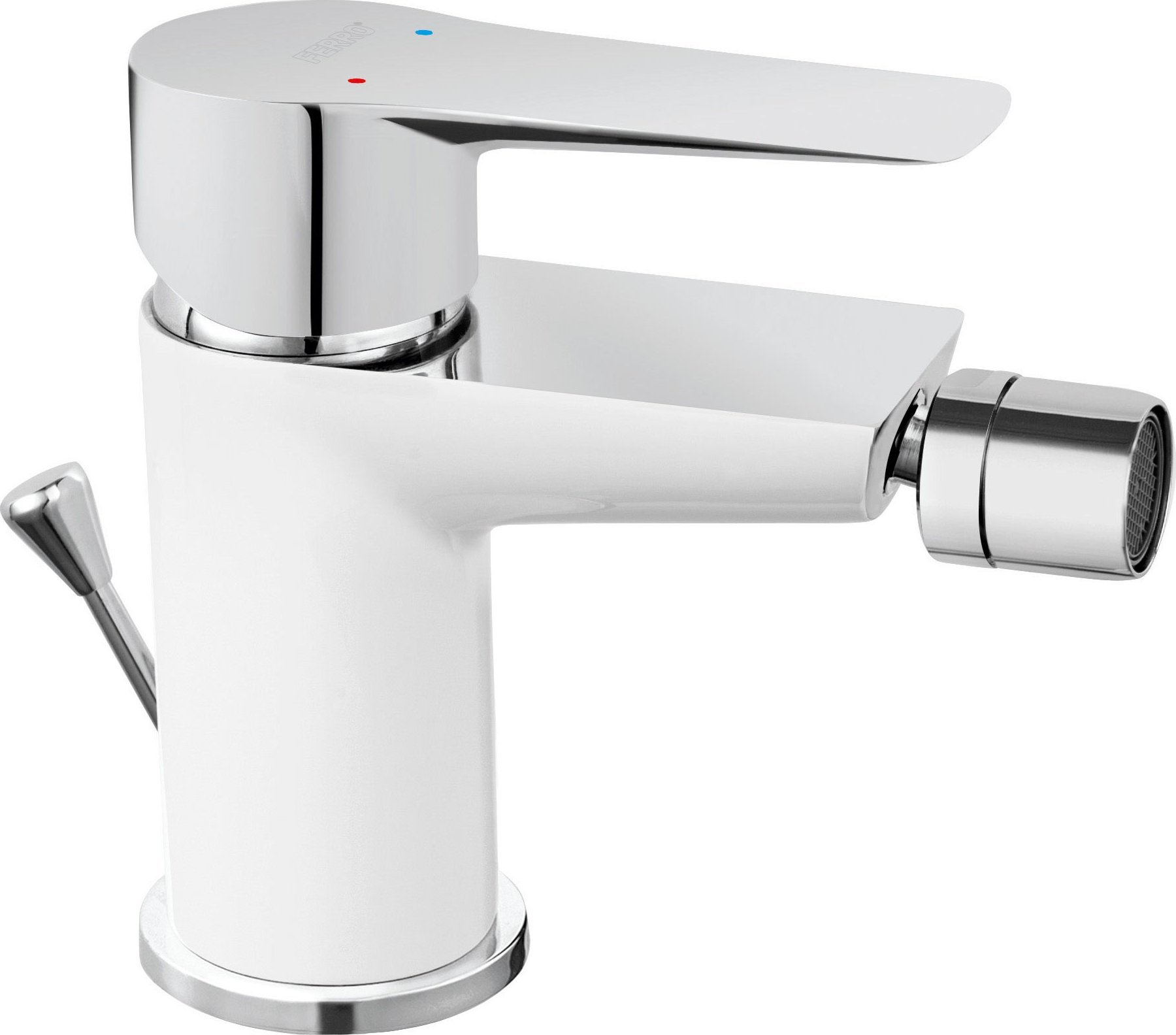 Bateria bidetowa Ferro BDR6 BATERIA ADORE BIDETOWA BIAŁY-CHROM // BF.BDR6