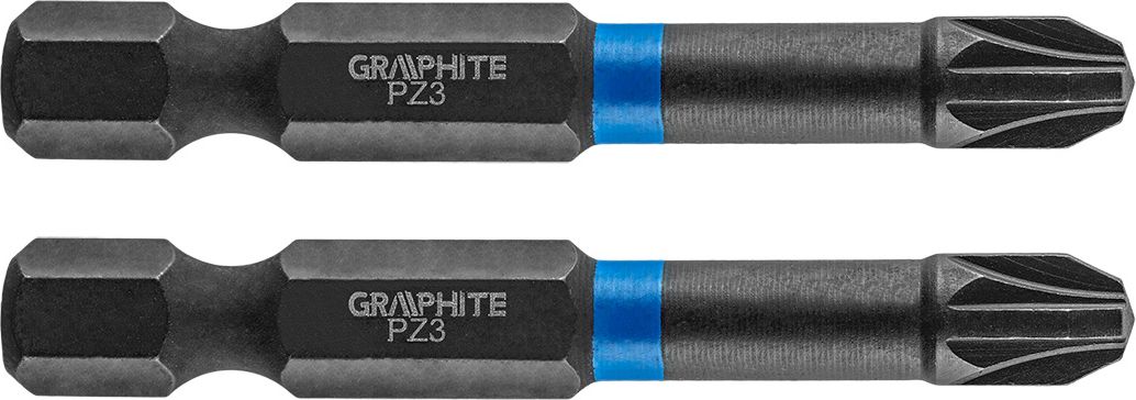 Graphite Końcówka wkrętakowa (Bity udarowe PZ3 x 50 mm, 2 szt.)