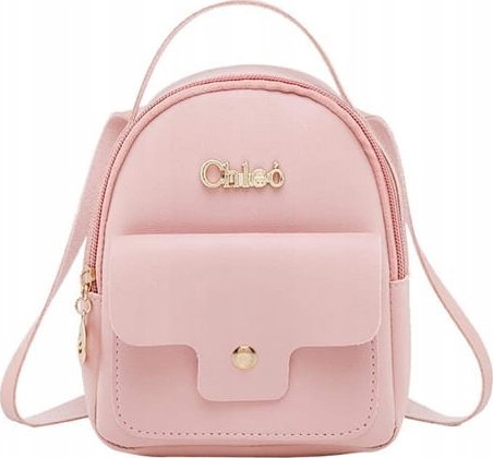 ZOLTA Plecak różowy Mały plecaczek Torebka Skóra ekologiczna