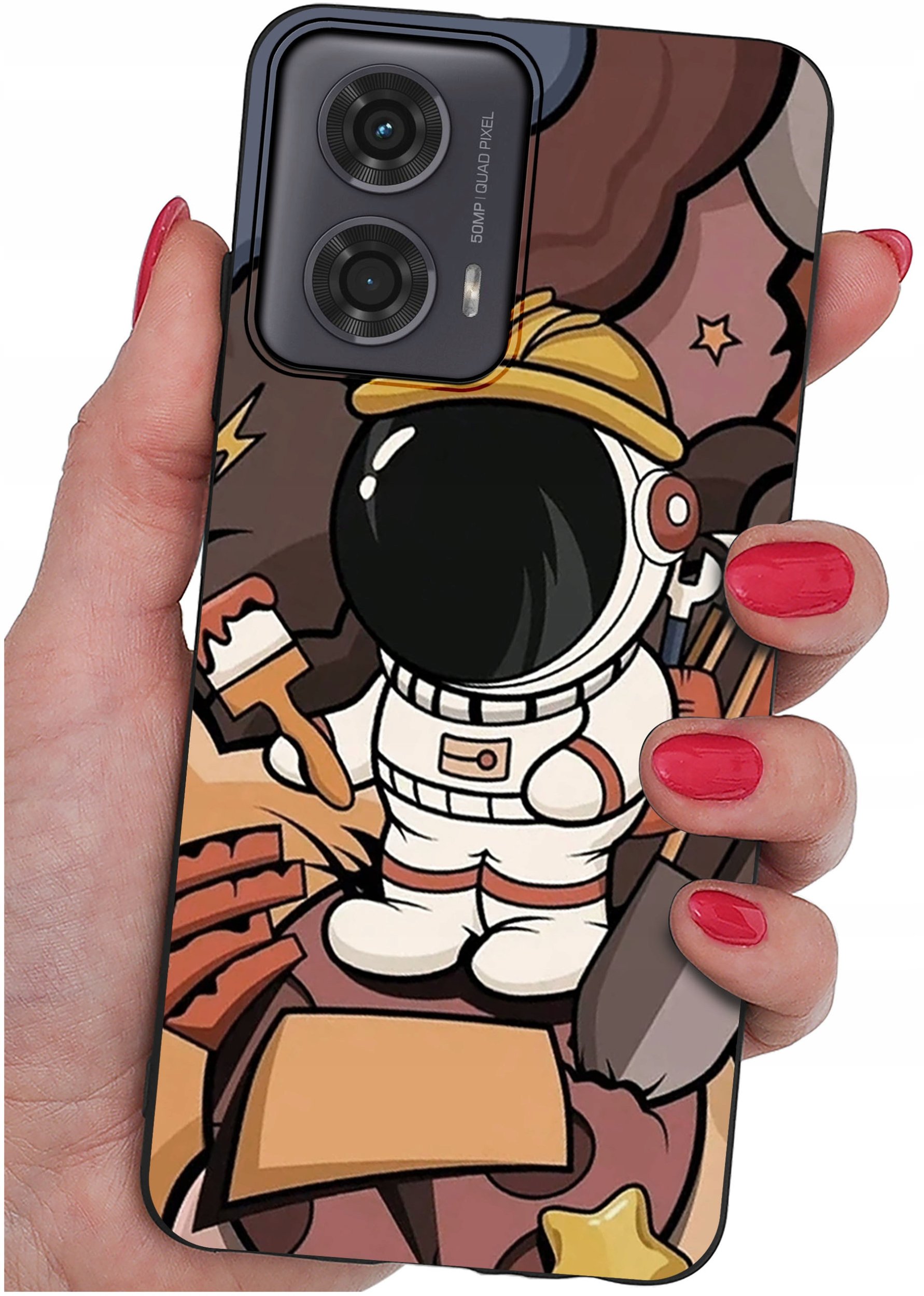 Etui do Motorola Moto G24 |G24 POWER |G04 |E14 WZORY |SILIKONOWE MATT SZKŁO