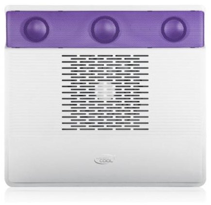 Podstawka chłodząca Deepcool notebook cooler M3 up to 15,6'' nb with 2.1-channel speakers, 1x140 mm fan, purple