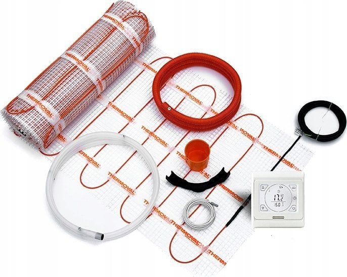 Zestaw mata grzejna jednostronnie zasilana WT 2010 AL, 150 W/m2, 1,5 m2, regulator TT 16Ogrzewanie podłogowe