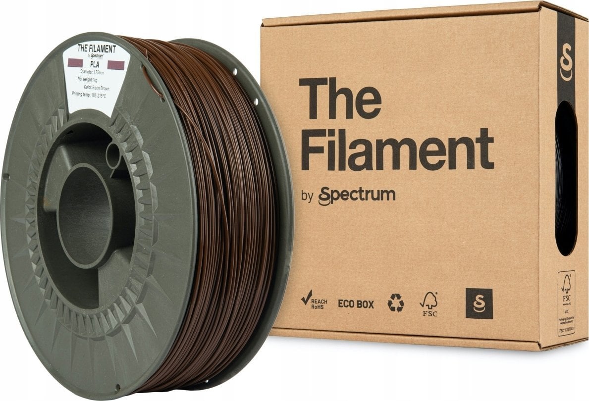 The Filament 3D filament, PLA, 1,75mm, 1000g, TF-24010, bison brown