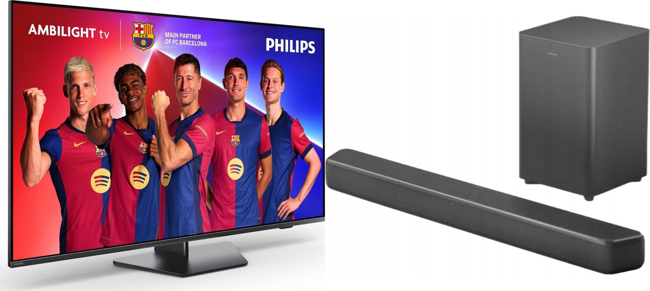 Telewizor Philips 55PUS8919/12 LED 55'' 4K Ultra HD Titan OS Ambilight + Soundbar Philips TAB5309/10