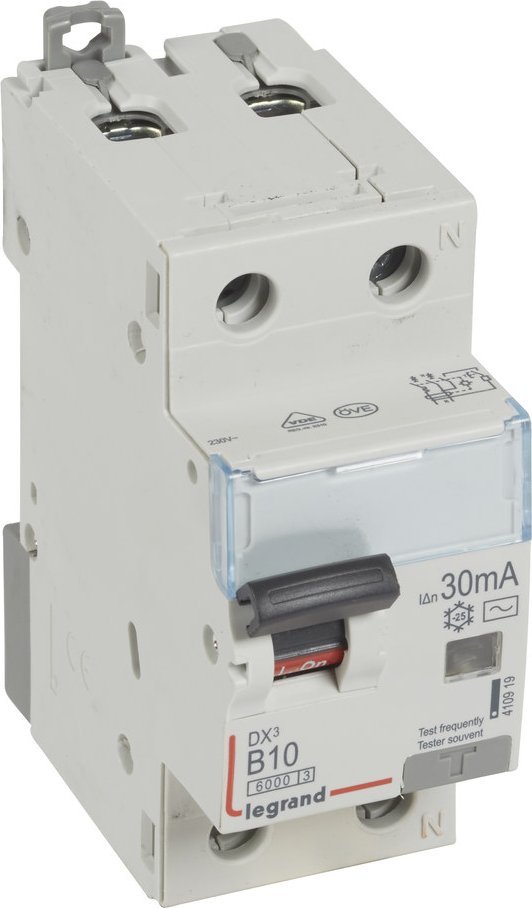 Legrand Wyłącznik różnicowo-nadprądowy P312 2P B 10A 30MA TYP AC DX3