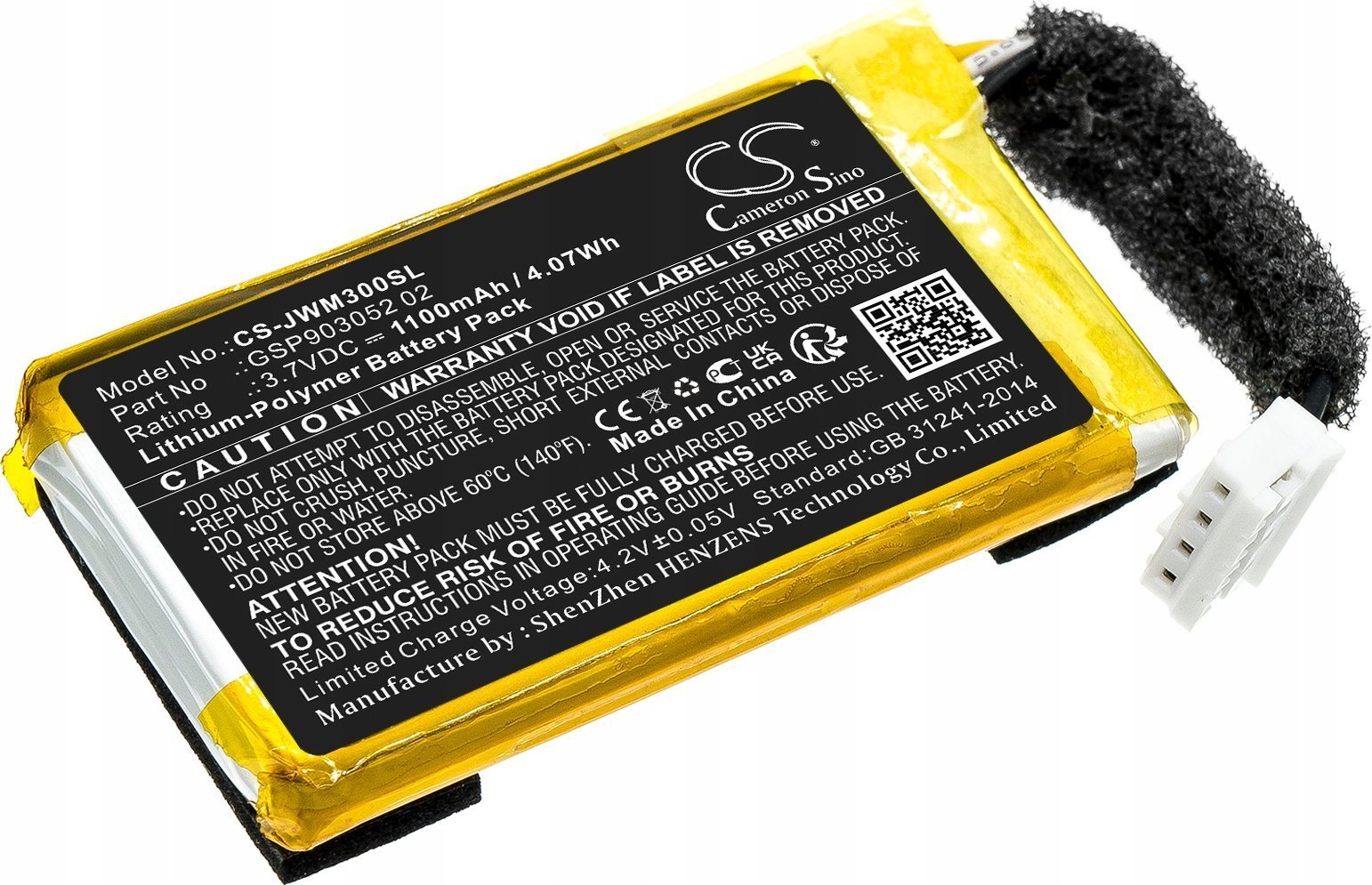 Bateria Cameron Sino Akumulator Bateria Typu Gsp903052 02 Do Jbl Wind 3 Wind 3s Wind3 Wind3s / Cs-jwm300sl