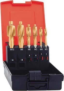 Format Zestaw Pogłębiaczy Walcowo-czołowych do Otworów pod Gwint HSS TiN FORMAT