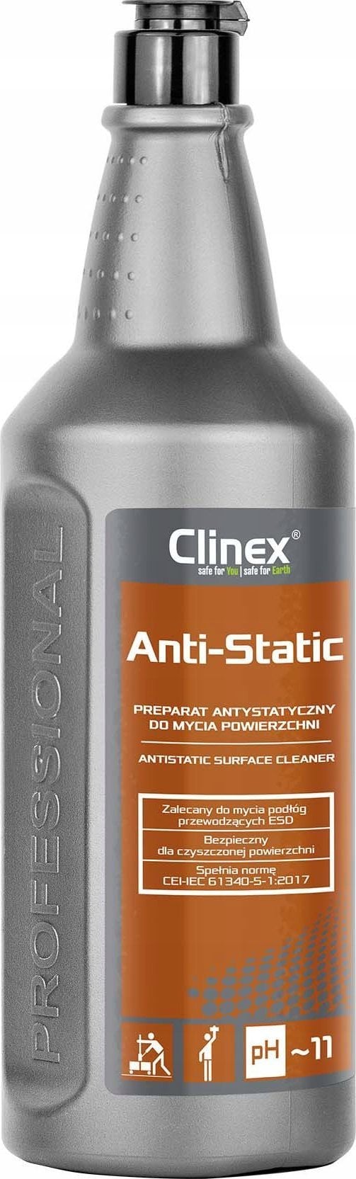 Clinex Clinex Anti-Static - Płyn do mycia powierzchni, antystatyczny - 1 l
