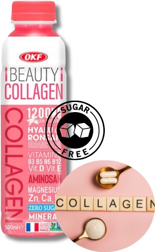 OKF Beauty Collagen Zero, niegazowany napój z kolagenem 500 ml